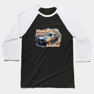 Mustang GT500 Eleanor Baseball T-Shirt